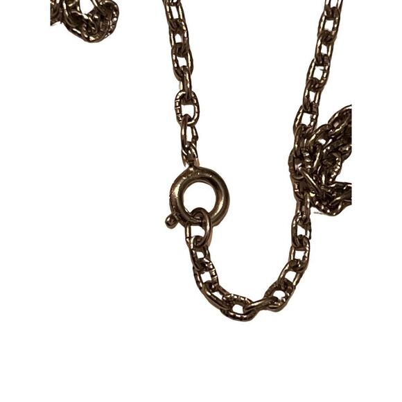 Vtg Lucerne Watch Pendent Long Chain Necklace Swiss Made - Picture 5 of 5